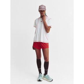 Sports Fit Contrast Stitch Short Sleeve T Shirt_White