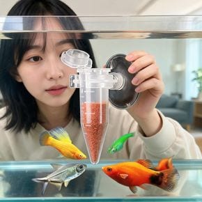 열대어 사료 급식기 자동 먹이통 어항 급여기 수족관 물고기 먹이