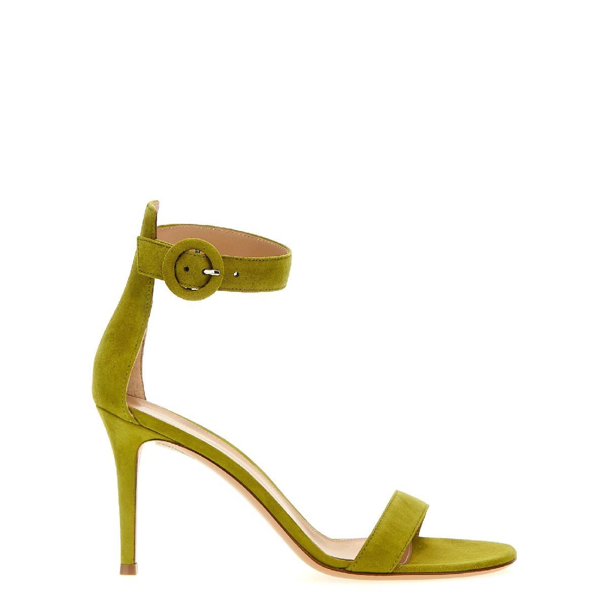 Gianvito Rossi G6095385RICCAMPISTACCHIO 関税送料込 GIANVITO ROSSI 포르토피노 샌들 G6095385RICCAMPISTACCHIO 샌들