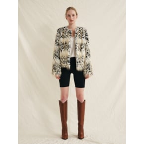 Gillse Eco Fur Jacket [Leopard]