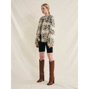 Gillse Eco Fur Jacket [Leopard]