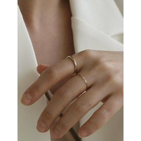 14k basic bold ring