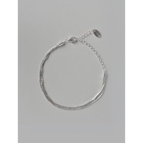[Silver925] WE016 Shine silver line bracelet