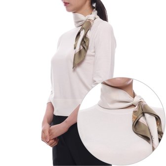 멀버리 [부산점] 25FW 여성 로고 실크 스카프 (VS4845 111 W569 25F)