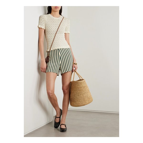 루 러플 포인텔 니트 탑 크림 46376663162873821