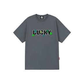 LUCKY CLOVER T-SHIRTS - GRAY