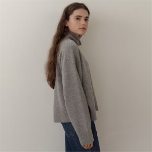 blank03 [블랭크03] cashmere wholegarment turtleneck (melange grey)