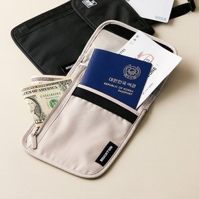 RFID차단 목걸이형 지갑 해외 여행 안전 도난 방지 안티스키밍 넥 파우치
