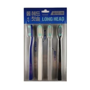 롱헤드 칫솔 4P