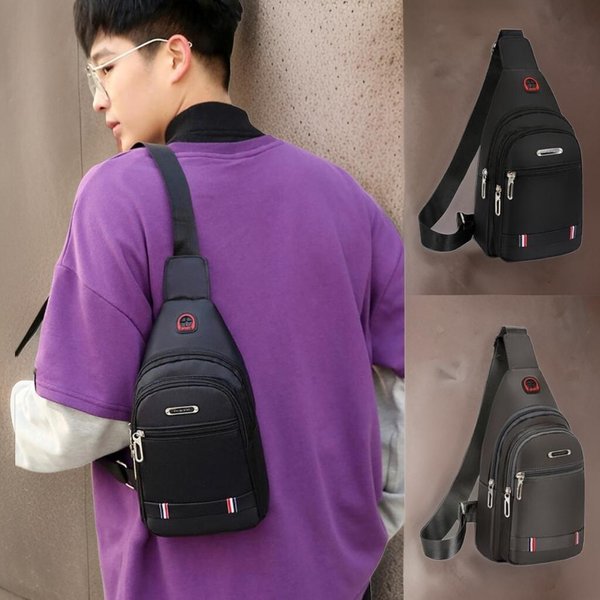 [옷자락] 남성 수납 캐주얼 베이직 여행 데일리 슬링백