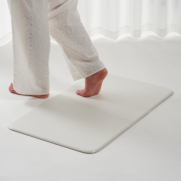 폭신하고 발이 편한 양면 매트 75x44cm 베이지 J625902003011