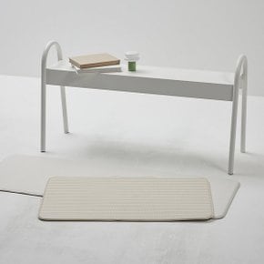 폭신하고 발이 편한 양면 매트 75x44cm 베이지 J625902003011