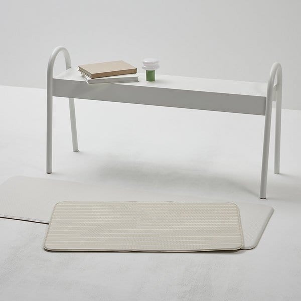 폭신하고 발이 편한 양면 매트 75x44cm 베이지 J625902003011