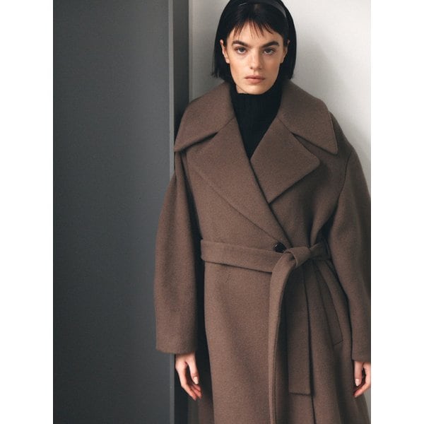 Wide-collar Double Long Coat_2color