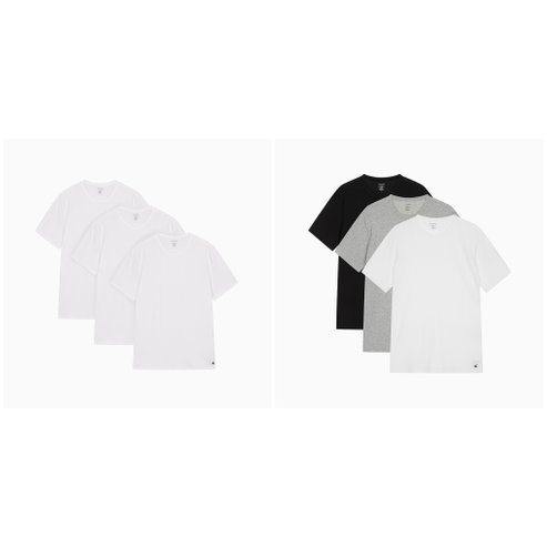 Calvin Klein Underwear 25SS 남성 코튼 스트레치 반팔 크루넥 3PK 2종 택1(NB4185-100/MP1)