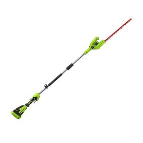 독일 그린웍스 트리머 전정기 Greenworks G40PHA Battery Split Shank Hedge Shears 51 cm Doubl