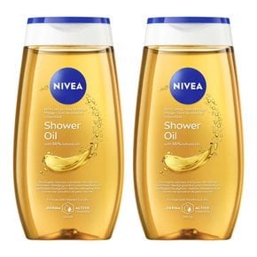 [해외직배송] 독일 니베아 내츄럴 샤워 오일 200ml 2개세트