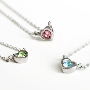 써지컬체인 스와로브스키 탄생석 My Birthstone Necklace 목걸이 (12 color)