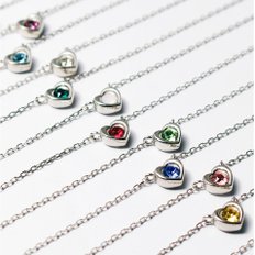 써지컬체인 스와로브스키 탄생석 My Birthstone Necklace 목걸이 (12 color)