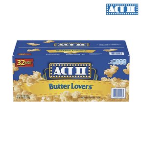 ACT 버터 러버스 전자레인지 팝콘 2.75ozX32개입