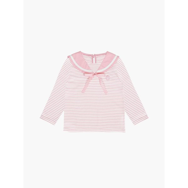 세일러 카라 스트라이프 티셔츠(Pink)