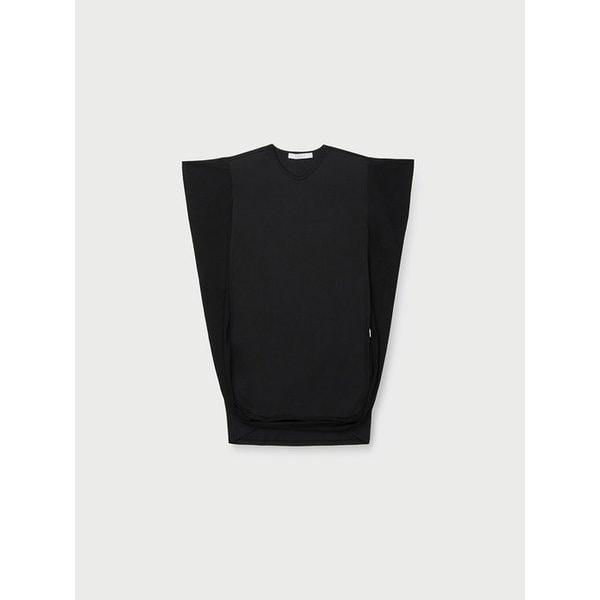 ASLAN 드레이프 티셔츠 드레스 IODAM26113BKX