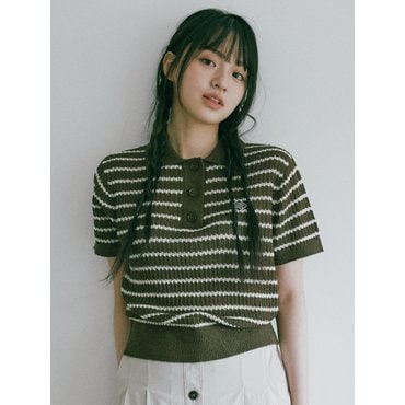 원더플레이스 HALF SLEEVE POLO KNIT [3 COLOR]