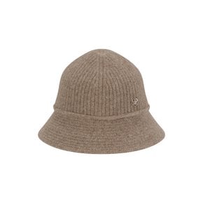 CLASSIC CASHMERE BUCKET HAT - BROWN