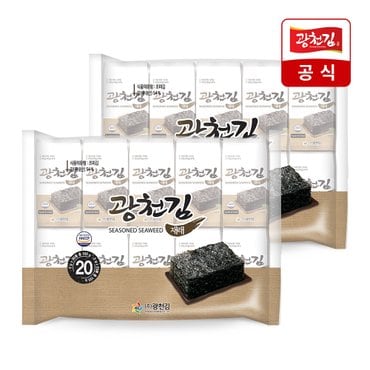 광천김 갓구운 재래 도시락김 5g x 40봉