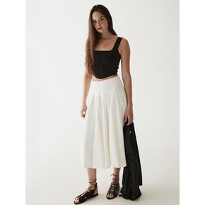 Flowly Panel Skirt- Ivory