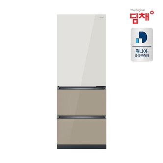 딤채 24년형 1등급 딤채 330L 스탠드 김치냉장고 EDT33JBPIER1 (샤인베이지브라운/3룸)