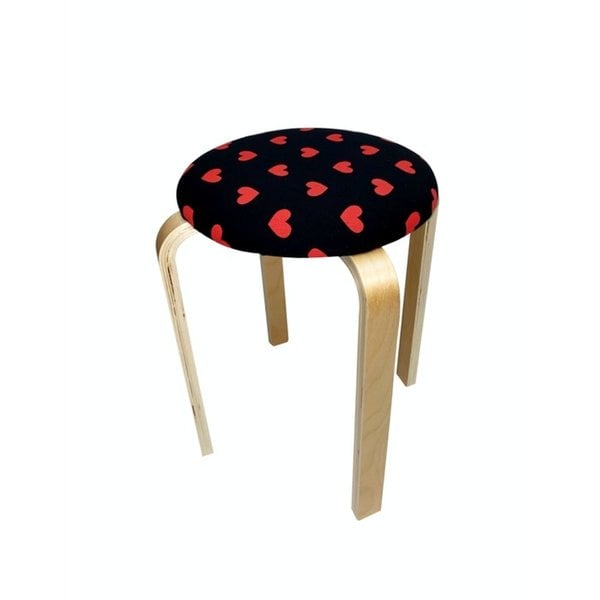 Love stool (black&red)