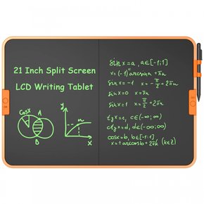 Wicue 21 LCD 인치 분할 화면 쓰기 정제, 휴대용 지울 수 있는 전자 마술 그림 패드, 하이라이트