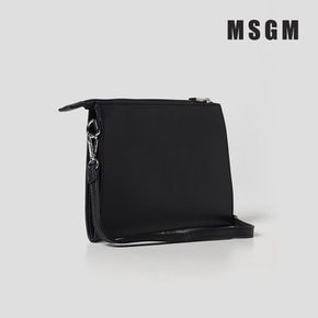 [MSGM] 029348 로고프린트 지퍼클러치 체인 스트랩 크로스 바디백 푸시아/블랙/오프화이트