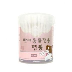 아몬스 애견 귀 눈 세정 관리 면봉 80개입 위생 케어용품