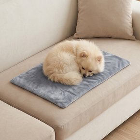 커버형 카본 탄소 황토 강아지 고양이 전기방석 방수본체 초극세사 중형 40×60