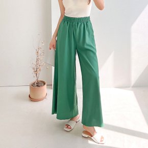 그릿 와이드팬츠 3color / 예쁜라인 치마바지 트레이닝 주머니 있는 쿨원단 롱스커트