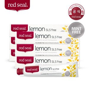 레드씰 [국내공식판매]레드씰 레몬 SLS free 치약 100g X 6개/레몬,라임 오일 함유