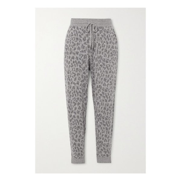 레일스 Kingston Leopard-print Brushed-jersey Track Pants 그레이 665933302653435