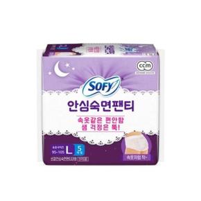 쏘피 일반생리대 안심숙면팬티 L 5P X 7개