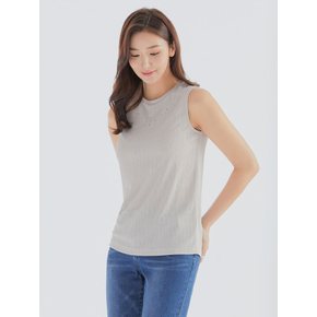 [모델착장] 여성 큐빅 장식 민소매 티셔츠 ALTSL3451-509_G