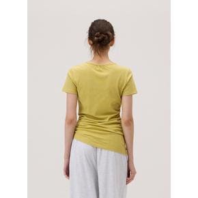 Shirring unbalance T_Leek Green B63002ATS81_G55