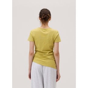 Shirring unbalance T_Leek Green B63002ATS81_G55