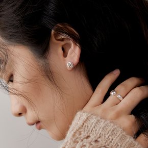 [silver925]Dandelion post earring