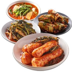 [참맛나김치] 여름 별미김치 4종 총각김치 1.5kg+열무김치 1.5kg+열무물김치 1.5kg+오이소박이 1kg