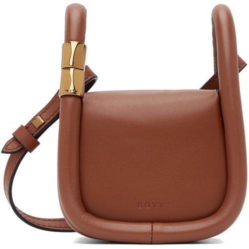 BOYY Bobby Rolodex micro buckled leather tote