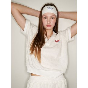 Terry Polo Top (OFF-WHITE)