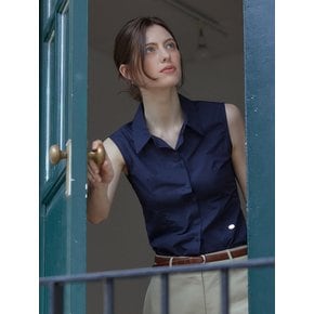 Stick sleeveless shirts - navy