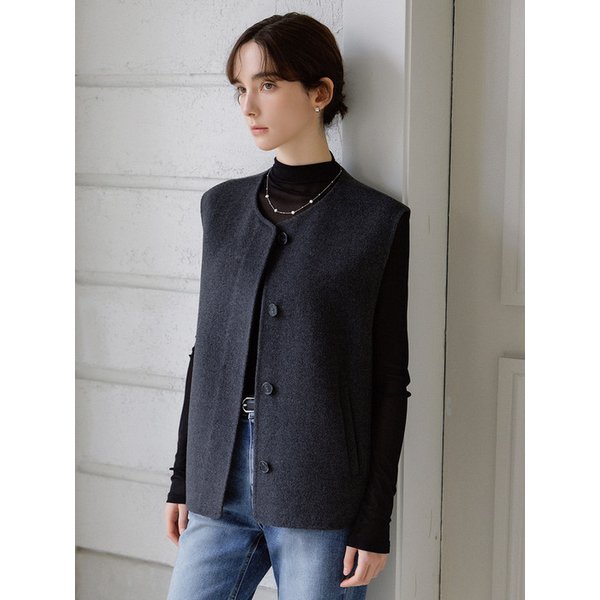 소프트 클래식 핸드메이드 울 베스트_4color