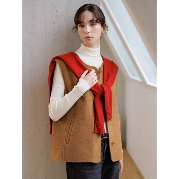 소프트 클래식 핸드메이드 울 베스트_4color